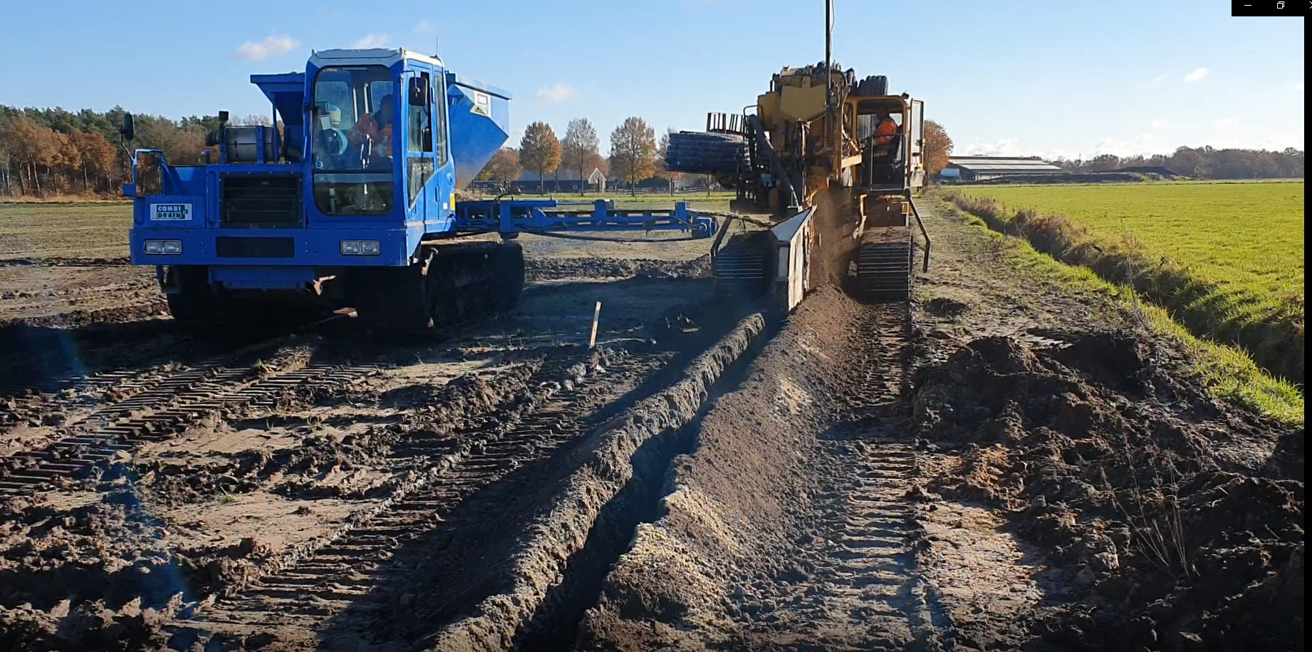 Drainage met zandopvoer